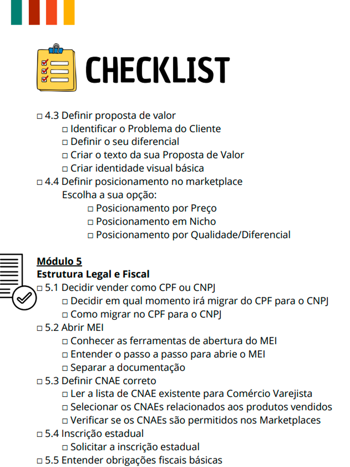 Checklist página 2